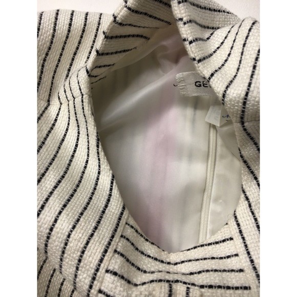 Vtg Gene Roye Womens Striped Geometric Panel Woven Blouse Top Shirt Size 10 S M - Picture 11 of 12